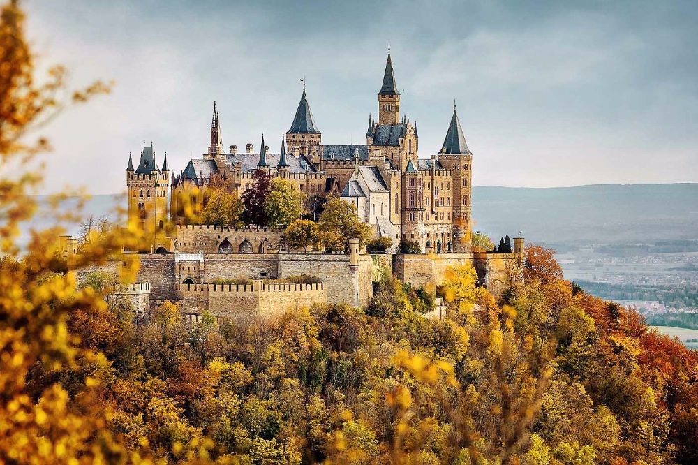 Castillo de Hohenzollern, cerca de Stuttgart en Alemania