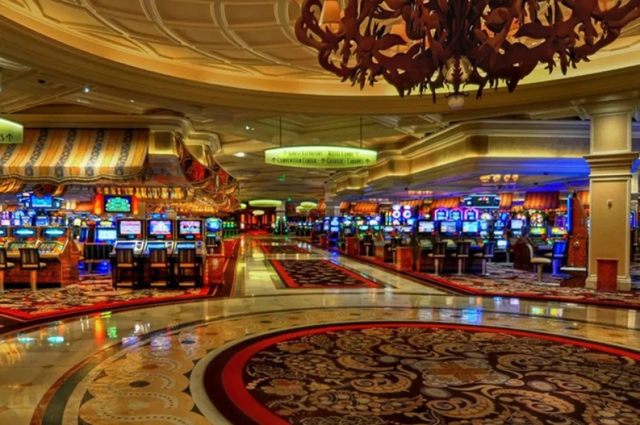 Intérieur du casino Bellagio